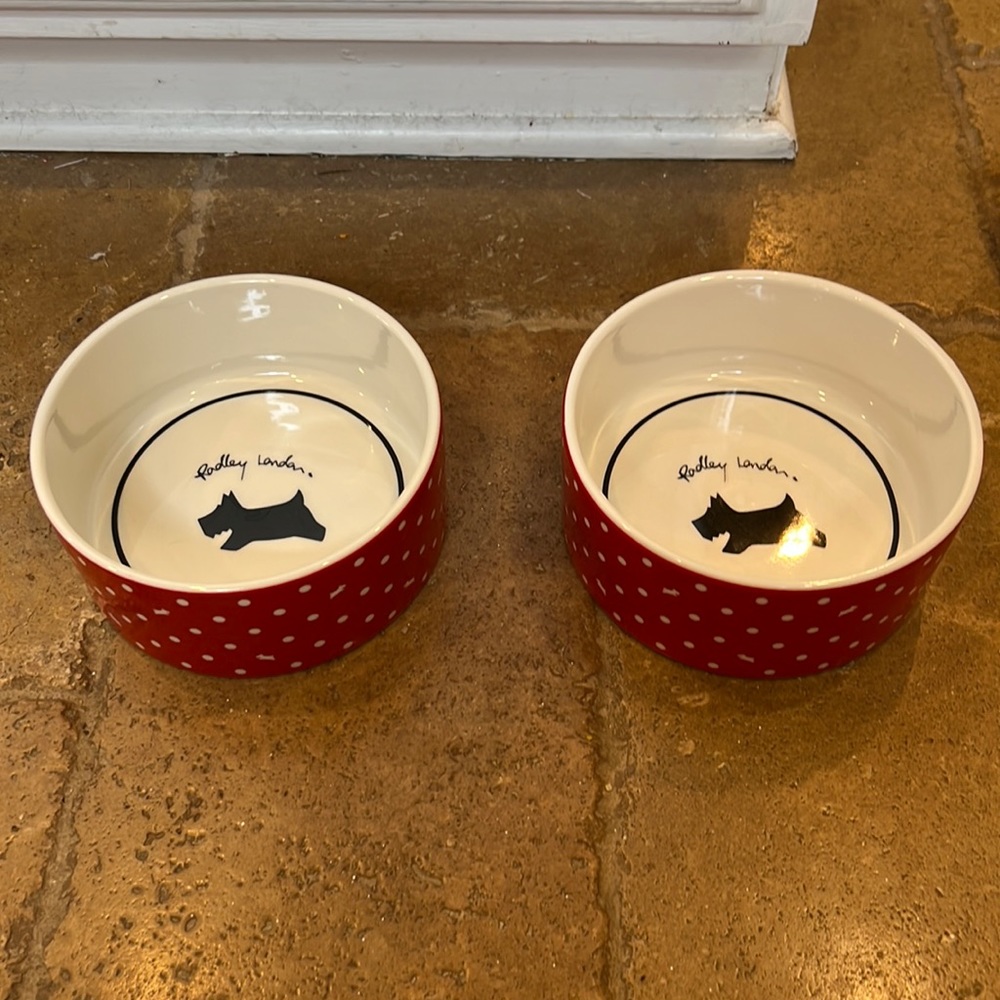 Radley London dog bowls. Used for less than a week. Like new